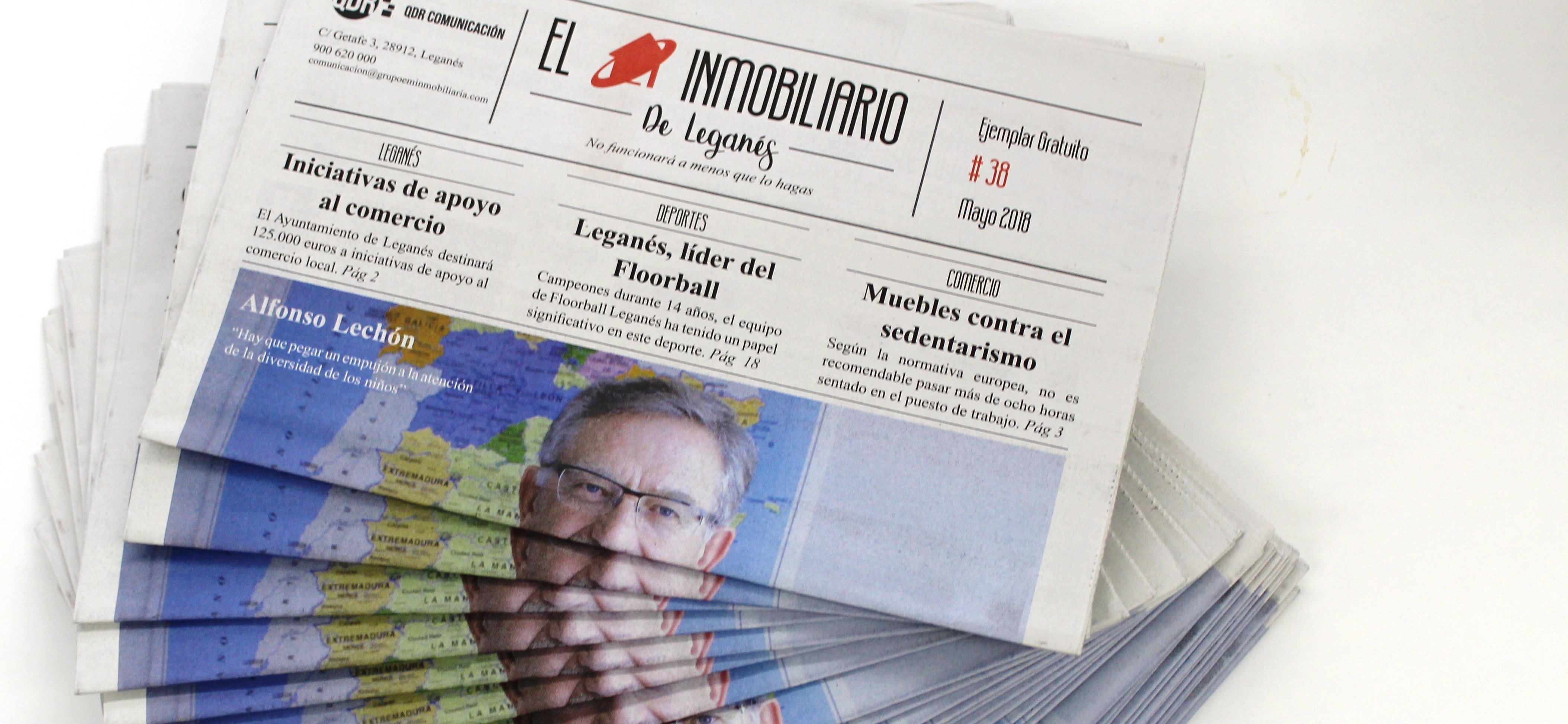 QDR Comunicación saca el periódico El Inmobiliario de Leganés